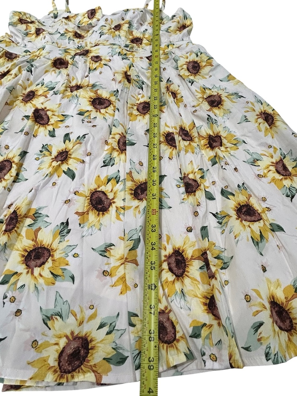 Torrid Sunflower Mini Poplin Tie Front Skater Dress Sz 3X = 22-24 NWT Plus Size - Picture 14 of 16